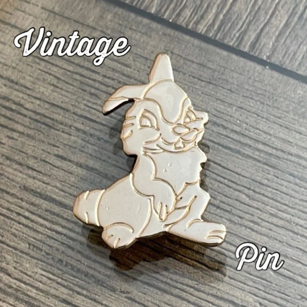 Vintage Thumper the Rabbit from Disney’s Bambi Movie - Silver-tone Pin